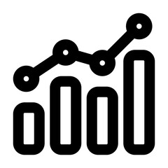 analytics icon outline style