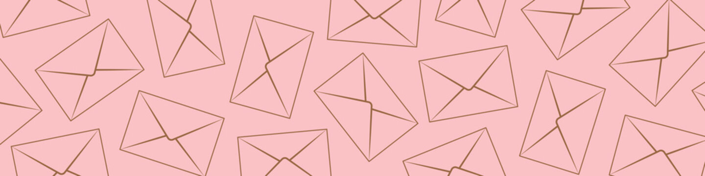 envelope pattern banner- vector illustration