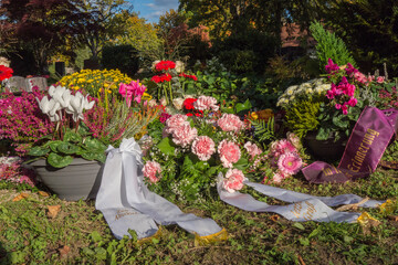 friedhof, grabdekoration