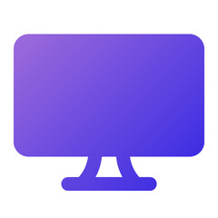 computer icon flat gradient style