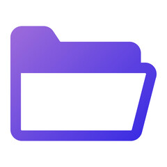 folder icon flat gradient style