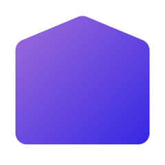 home icon flat gradient style