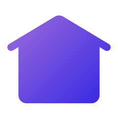 home icon flat gradient style