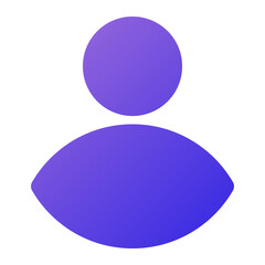 user icon flat gradient style
