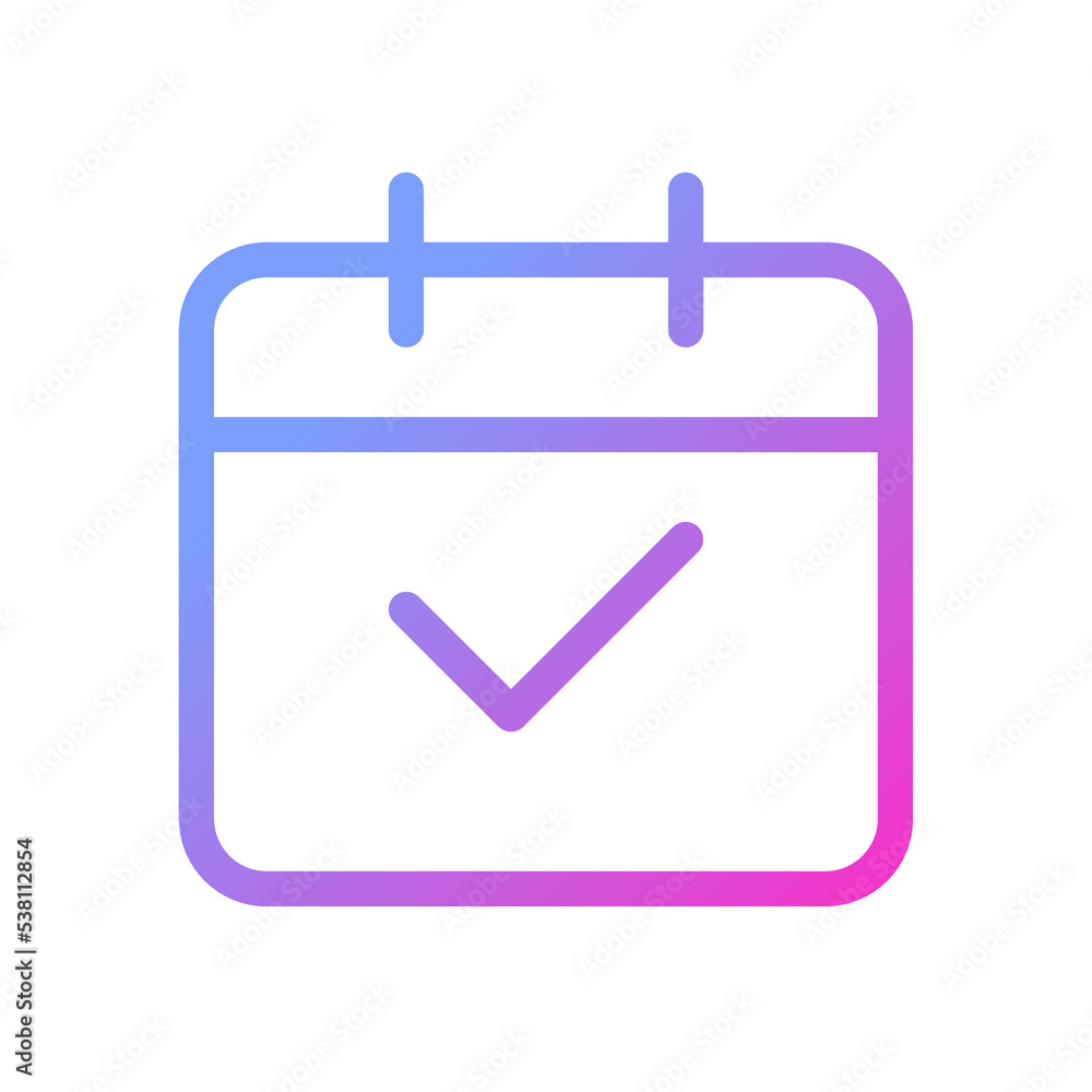 Poster calendar pixel perfect gradient linear ui icon. planning events. schedule mobile app. line color use