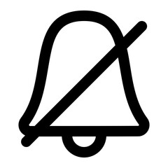 no notification icon outline style
