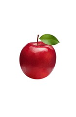 Red apple illustration on white background 