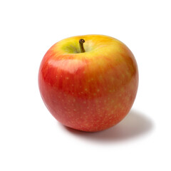 Single whole fresh ripe Kanzi apple isolated on white background