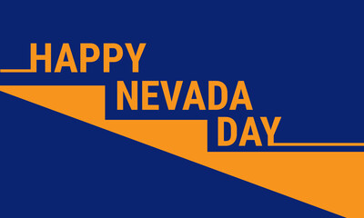 Happy Nevada Day. Celebration for Nevada. Vector Banner and Greeting card of Nevada day