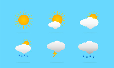 set of weather icons