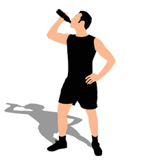 Young man exercising 