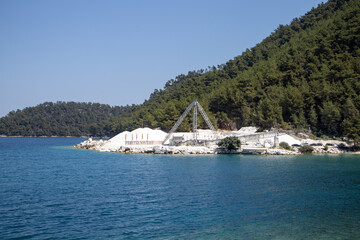 Kopalnia białego marmuru na grackiej wyspie Thassos