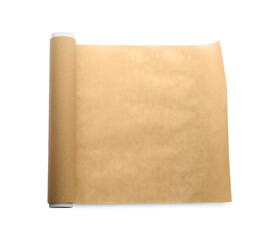 Roll of baking paper isolated on white