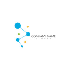 Molecule vector illustration design