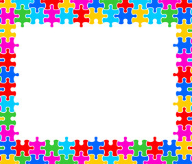 ジグソーパズルの背景イラスト素材