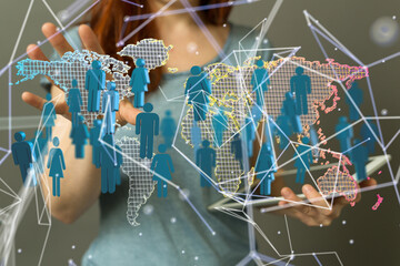 Structure of world economy, communication network global