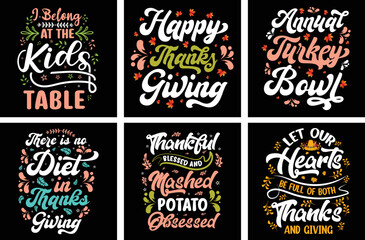 Thanksgiving T-Shirt Design Vector