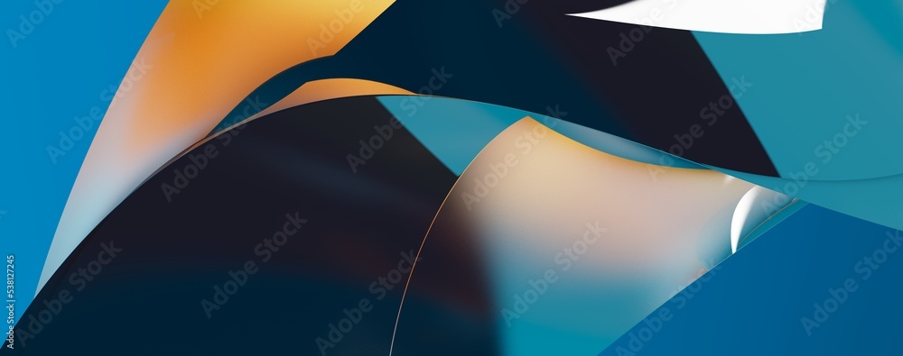 Poster abstract blue waves stripe pattern background