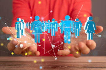 Global network. Blockchain. 3D illustration. Neural networks and artificial intelligence. Abstract