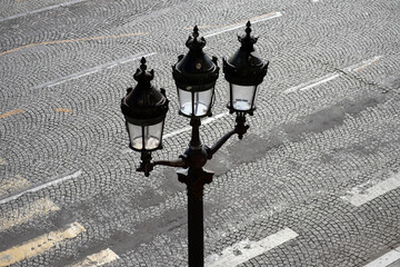 Beautiful street light in Paris on the Concorde square
