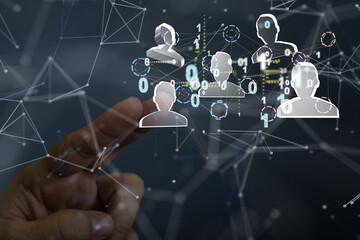 group of network people - Business and contact