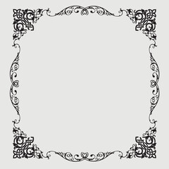 Frame, in the style of an ornament, Vector illustration eps 10, Art.