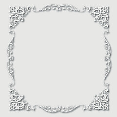 Frame, in the style of an ornament, Vector illustration eps 10, Art.