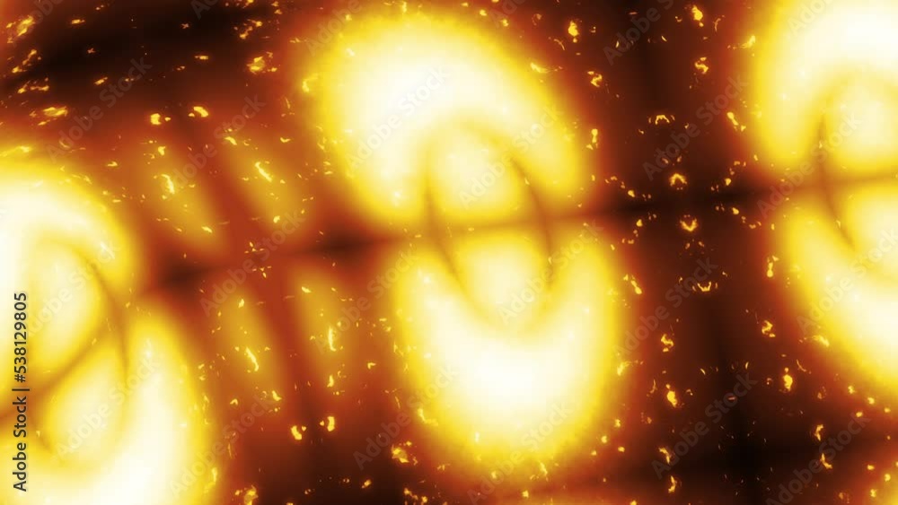 Poster twirl flame with electric animation background. 2d computer rendering pattern