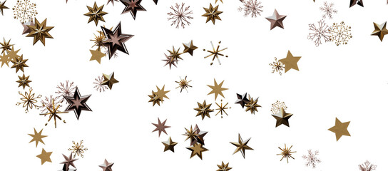 Snowflakes Falling On Snow - Winter Banner