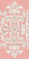 Classical luxury old fashioned damask ornament, royal seamless texture for wallpapers, textile, wrapping. Vintage exquisite floral baroque template.
