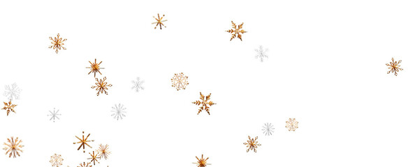 Christmas Card - Snowflakes Of Paper In Frame