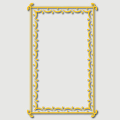 Frame, in the style of an ornament, Vector illustration eps 10, Art.