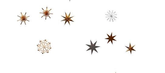 Falling snow at night. Bokeh lights