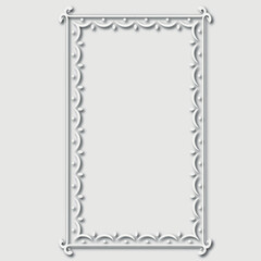 Frame, in the style of an ornament, Vector illustration eps 10, Art.