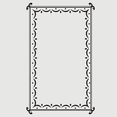 Frame, in the style of an ornament, Vector illustration eps 10, Art.