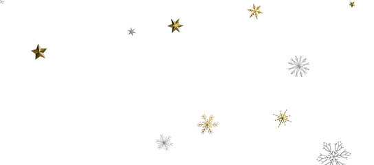 Christmas background design of snowflake and snow falling in the winter 3d illustration