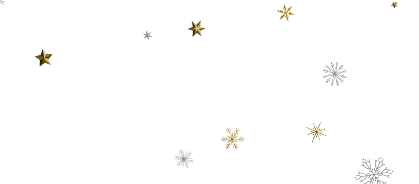 Christmas background design of snowflake and snow falling in the winter 3d illustration