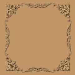 Frame, in the style of an ornament, Vector illustration eps 10, Art.