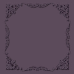 Frame, in the style of an ornament, Vector illustration eps 10, Art.