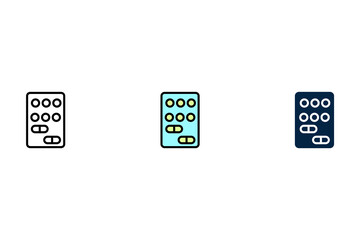 Pills concept line icon. Simple element illustration.Pills concept outline symbol design