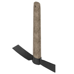 3d rendering illustration of a mattock