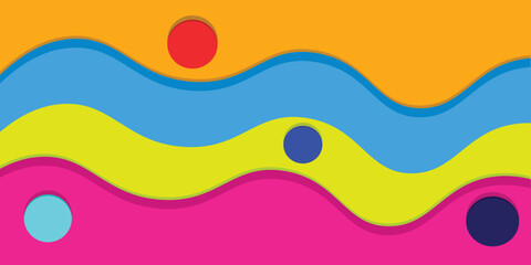 3d papercut design for background, wallpaper, banner 