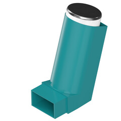 3d rendering illustration of a MDI metered dose inhaler