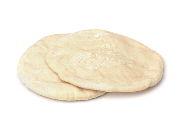 Uncooked pita flatbread
