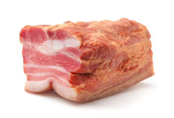 Piece of cold smoked pork belly