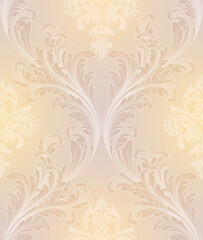 Classical luxury old fashioned damask ornament, royal seamless texture for wallpapers, textile, wrapping. Vintage exquisite floral baroque template.