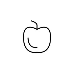 Apple concept line icon. Simple element illustration.Apple concept outline symbol design