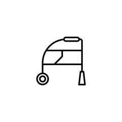 Walkers concept line icon. Simple element illustration.Walkers concept outline symbol design