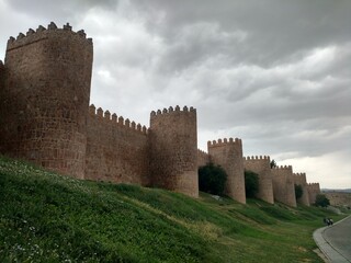 Fototapeta na wymiar Muralha da cidade de Ávila, Espanha