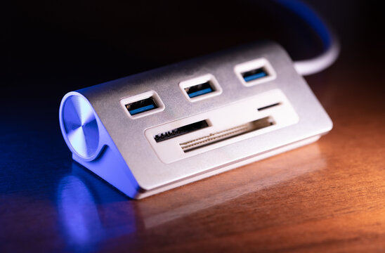 Card reader on the table.